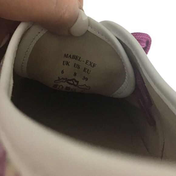 Hotter Women’s Purple Floral Canvas Sneaker Size 8 - Picture 7 of 8